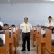REKTOR Unimed, Prof Syamsul Gultom saat meninjau pelaksanaan UTBK Seleksi Mandiri di kampus Unimed.   Waspada/Ist