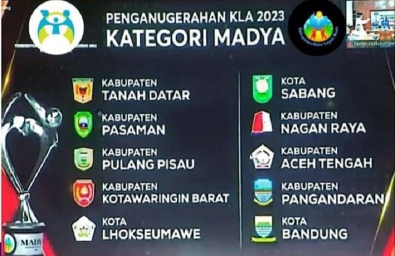 Sabang Raih Penghargaan KLA 2023 Kategori Madya Sabang Raih Penghargaan KLA 2023 Kategori Madya