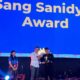 Plt. Sekdakot Langsa, Muhammad Darfian saat menerima penghargaan Sang Sanidya Award dari Pemerintah Kota Yogyakarta dalam kegiatan perlombaan Kotabaru Heritage Festival tahun 2023, Minggu (9/7) malam. Waspada/Ist