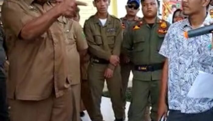 Demo Dugaan Perzinahan ASN, Kaban BKPSDM Palas Bentak Mahasiswa