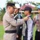 Polres Aceh Utara melaksanakan Apel Gelar Pasukan, tanda dimulainya Operasi Patuh Seulawah 2023, Senin (10/7). (Waspada/ist)