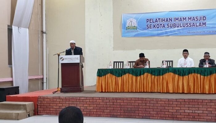 Pelatihan Imam Masjid Kota Subulussalam Digelar