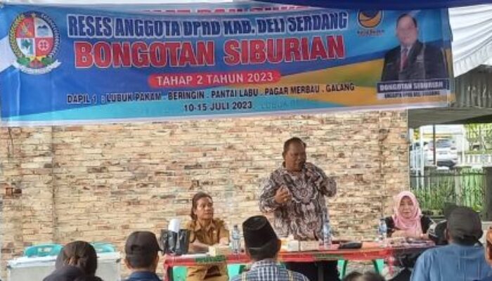 Ketua Fraksi NasDem DS Serap Aspirasi Warga