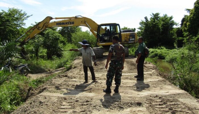 TMMD Terobos Rawa Dan Gambut Buka Jalan Penghubung Tiga Desa Aceh Singkil