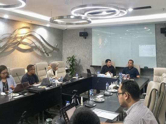 Pj. Wali Kota Sabang, Reza Pahlevi menghadiri acara presentasi tentang studi pengelolaan aset Pemko Sabang di kantor LMAN Jakarta Pusat. (Waspada/ist.)