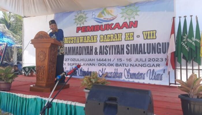 Ketua PWM Sumut Buka Musyda Muhammadiyah – Aisyiyah Simalungun