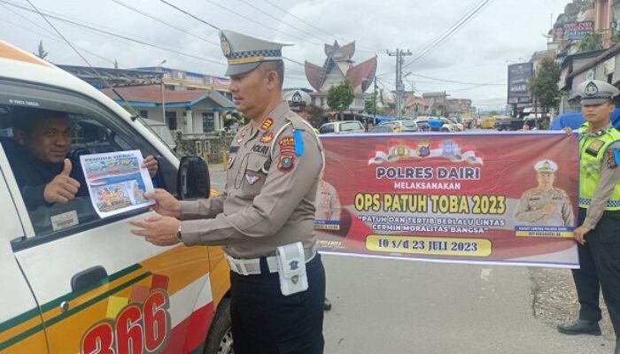 Operasi Patuh Toba 2023 Digelar, Polres Dairi Imbau Tertib Berlalu Lintas