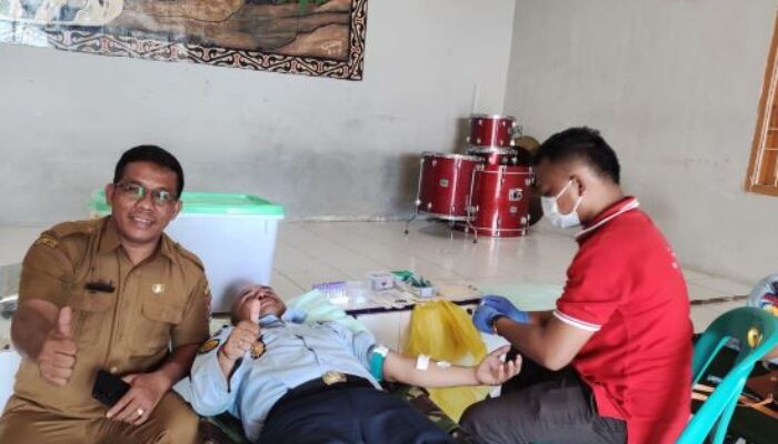 Peringati Hari Dharma Karya Dhika Ke-78, Rutan Tarutung Donor Darah
