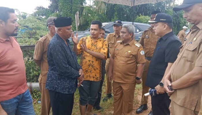 Sepekan Menjabat, Pj Bupati Aceh Utara Tinjau Proyek Bendung Terlantar