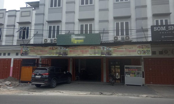 Lokasi GMS Binjai yang dijadikan tempat ibadah, Jalan Sultan Hasanuddin, Binjai Kota. (Waspada//Ria Hamdani)