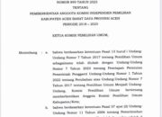 KPU RI Ambil Alih Tugas Komisioner KIP Abdya