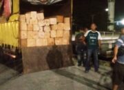 Kodim  0213/Nias Amankan Kayu Diduga Ilegal Di Pelabuhan Angin Gunungsitoli