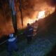 SEKITAR 20 hektar lahan di Perbukitan Dolok Panggulangan Desa Tongging, Kecamatan Merek terbakar. Waspada/ Ist.