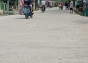 Jalan Cor Beton Pertama Dirasakan Masyarakat Bedagai
