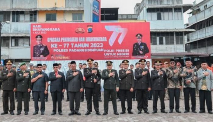 Polres P.Sidimpuan Peringati HUT Ke-77 Bhayangkara