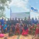 Dosen Fakultas Kehutanan, Fakultas Pertanian, Fakultas Psikologi, dan Fakultas MIPA, Pusat Unggulan Iptek (PUI) Mangrove USU bersama warga setempat di sela kegiatan berlangsung. Waspada/ist