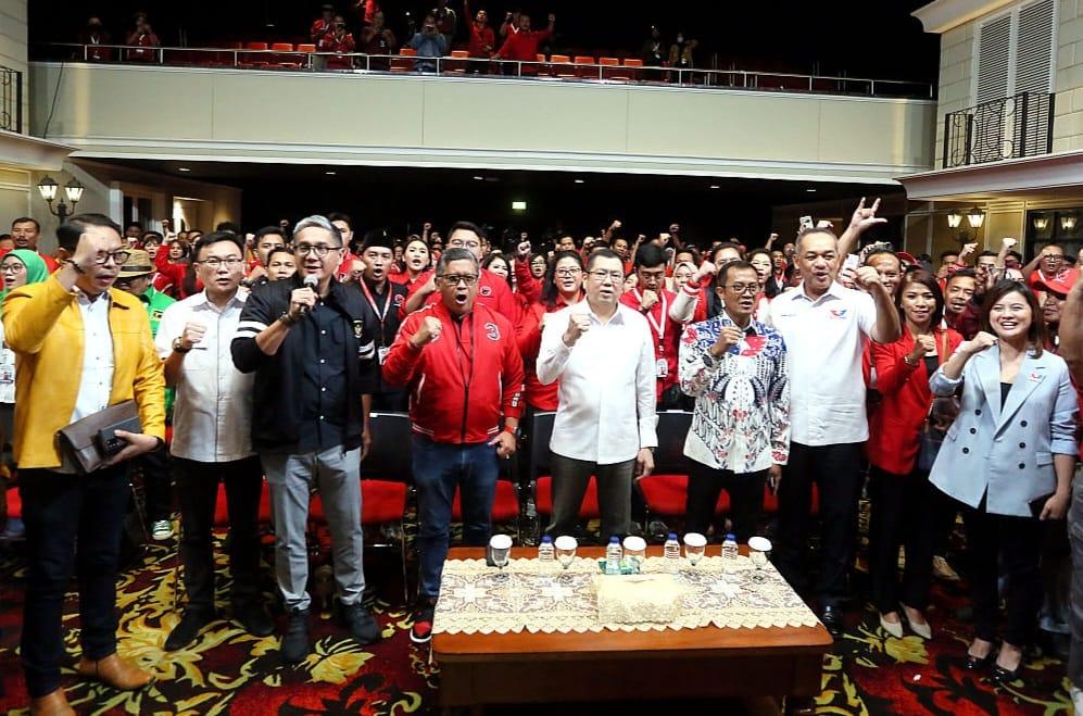 HT Dan Hasto Minta Jurkam Gelorakan Semangat Kemenangan Ganjar