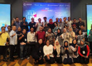Corporate Communication MIND ID Pratiwa Dyatmika, VP Smelter Government Relation and External Communication PT INALUM Fajri Ramadhan, Corporate Communication PT INALUM Gilang Sukma dan Kepala Biro Sumatera Utara Perum LKBN ANTARA Riza Mulyadi foto bersama 40 wartawan perwakilan media di Medan.
