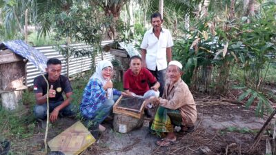 Desa Binaan LPPM USU Lakukan Program Budidaya Lebah Trigona