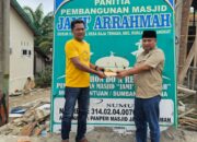Sekretaris Gerindra Sumut Bantu Pembangunan Masjid Di Langkat