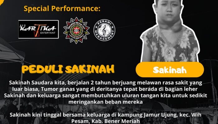 Siang Ini, Konser Amal Untuk Sakinah Penderita Kanker Di Bener Meriah