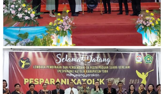 Bupati Toba Harapkan Pesparani Katolik Toba 2023 Lahirkan Penyanyi Berbakat