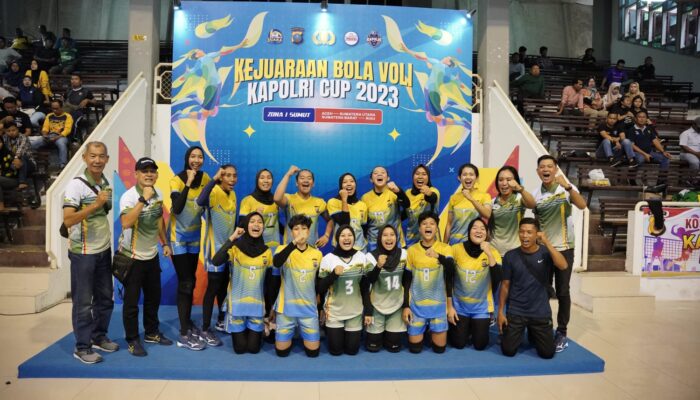 Tim Voli Putri Polda Sumut Juara Kapolri Cup Zona I