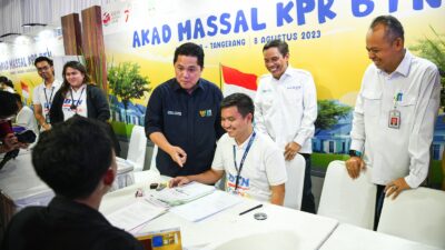 Menteri BUMN Apresiasi Gelaran Kredit Massal KPR BTN 