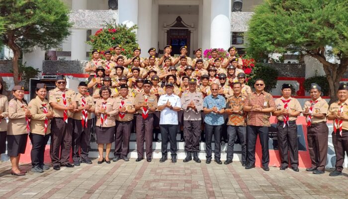 Poltak Sitorus Berangkatkan Kontingen Kwarcab Pramuka Ikuti Raimuna 2023