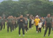 Sambut HUT RI, Pemkab Agara Gelar Olahraga Senam Pagi