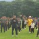 Sambut HUT RI, Pemkab Agara Gelar Olahraga Senam Pagi
