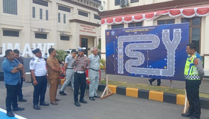 Polres Lhokseumawe Resmikan Sirkuit Desain Baru Ujian Praktik SIM C