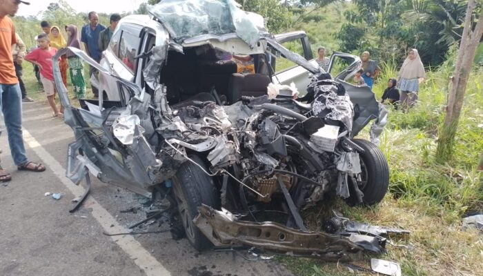 Di Bener Meriah, Fuso Dan Avanza Laga Kambing 5 Orang Meninggal Dunia