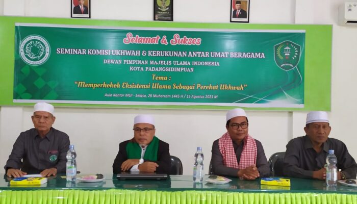 Ketua MUI P. Sidimpuan: Perkuat Eksistensi Ulama Sebagai Perekat Umat