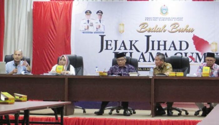 Dinas Perpustakaan Dan Arsip Gelar Bedah Buku “Jejak Jihad Ulama Sumut”