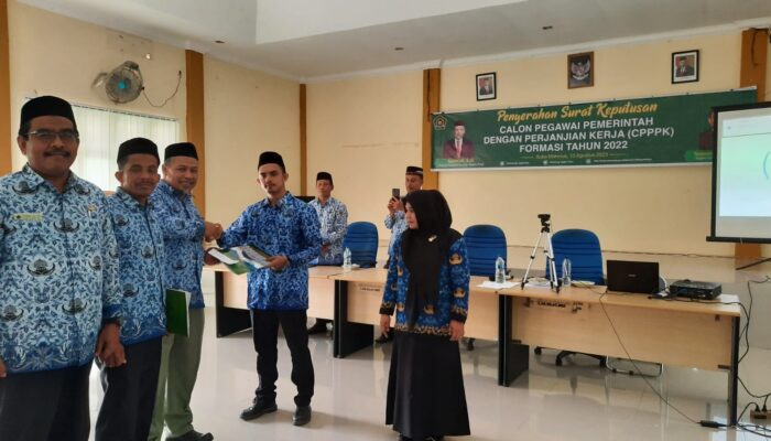 69 PPPK Kemenag Nagan Raya Terima SK, Ini Pesan Kemenag
