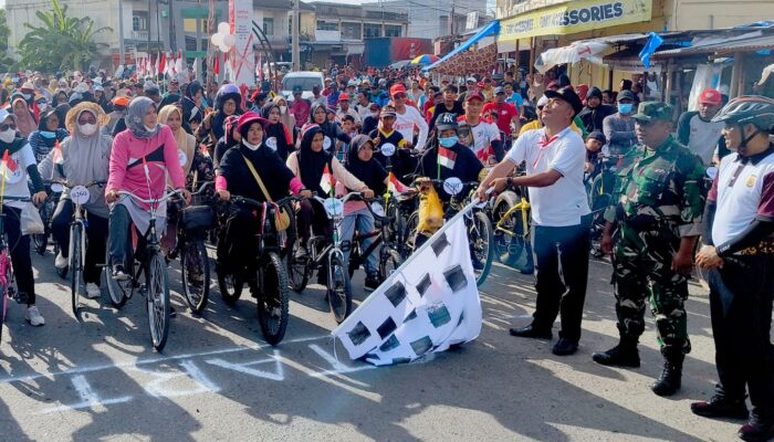 Camat Indrajaya Lepas 466 Peserta Sepeda Santai
