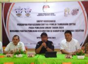 KPU Sumut Beri Pencerahan Penyusunan DPTb Pemilu 2024 Di Tapsel