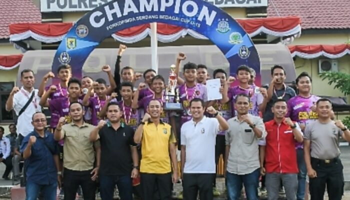 Satreskrim FC Kampiun Turnamen U-15 Piala Forkopimda Sergai Cup