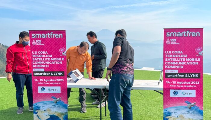 Kemkominfo Bersama Smartfren Dan Lynk Uji Coba Teknologi Satelit