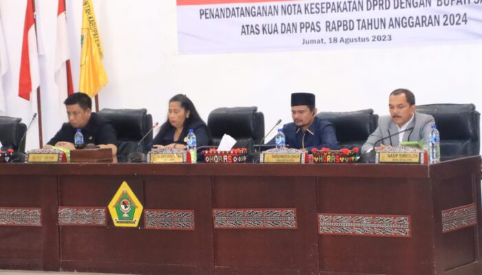 R-APBD Samosir Tahun Anggaran 2024 Disepakati