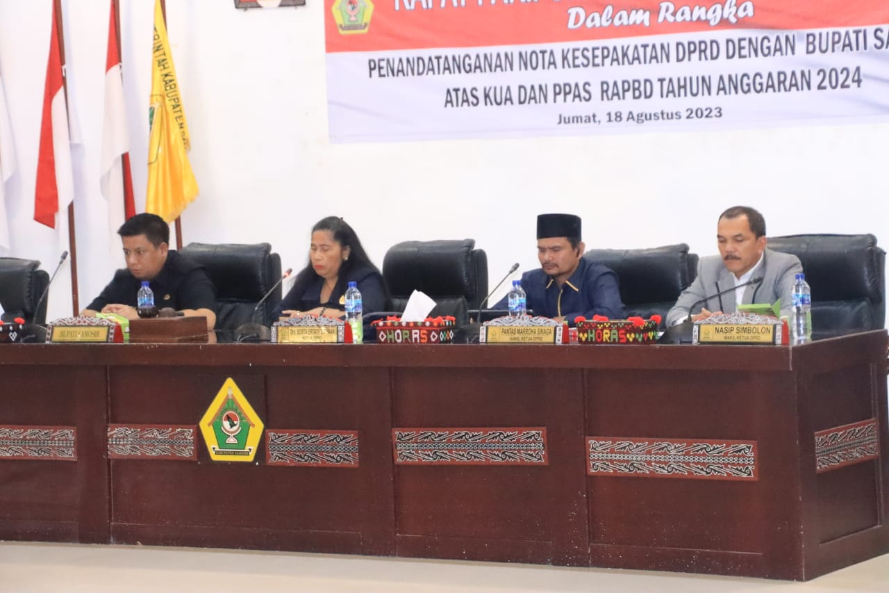 R-APBD Samosir Tahun Anggaran 2024 Disepakati