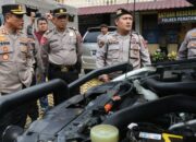Kapolres P. Siantar Cek Randis R2 Dan R4 Serta Almatsus Sat Samapta