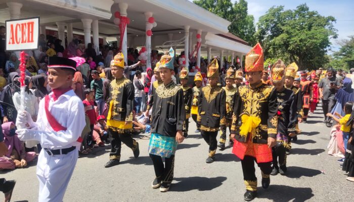 Ribuan Peserta Pawai Alegoris Meriahkan Peringatan HUT RI Di Langsa