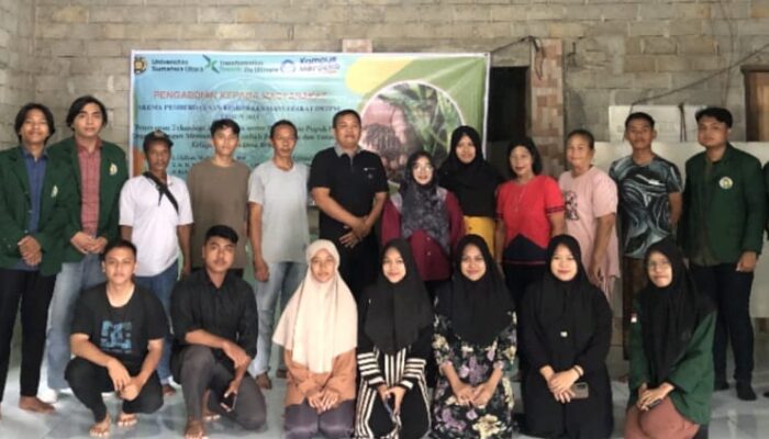 Tim Pengabdian Masyarakat USU Ajarkan Warga Bikin Pupuk NPK Organik