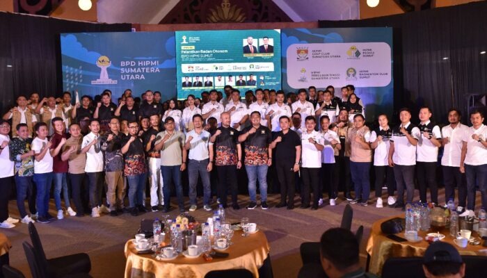 BPD HIPMI Sumut Sukses Gelar Turnamen Golf Dan Lantik 4 Badan Otonom