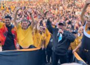 Puluhan Ribu Kader Dan Simpatisan Hanura Tumpah Ruah Ikuti Senam Santai Bersama Oesman Sapta