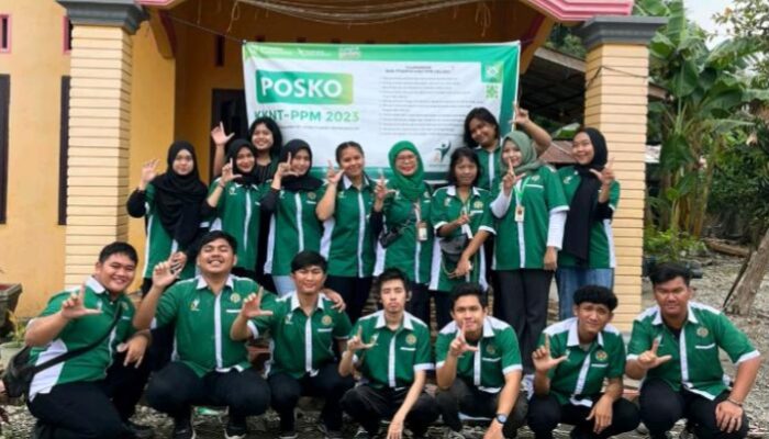 Mahasiswa KKNT-56 USU Gelar KKNT-PPM Di Kecamatan Hinai, Langkat