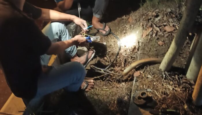 Sempat Mati, Dishub Perbaiki Lampu Jalan Kawasan Meunasah Krueng