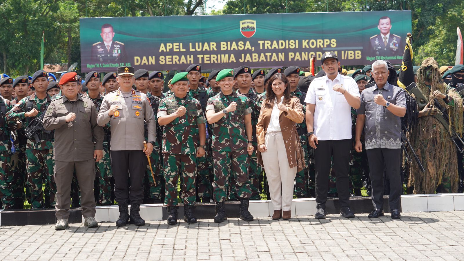 Sertijab Pangdam I/BB, Meutya Hafid kepada Mayjen TNI Mochammad Hasan: Jaga Sinergitas